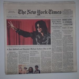 Rare Michael Jackson New York Times